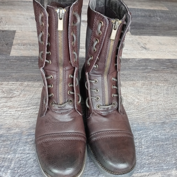 Steven Madden M-archer Combat Boots Sz 7M - Picture 1 of 11